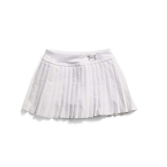 UNDER ARMOUR White Toddler Girls Pleated Skort - Picture 1 of 2